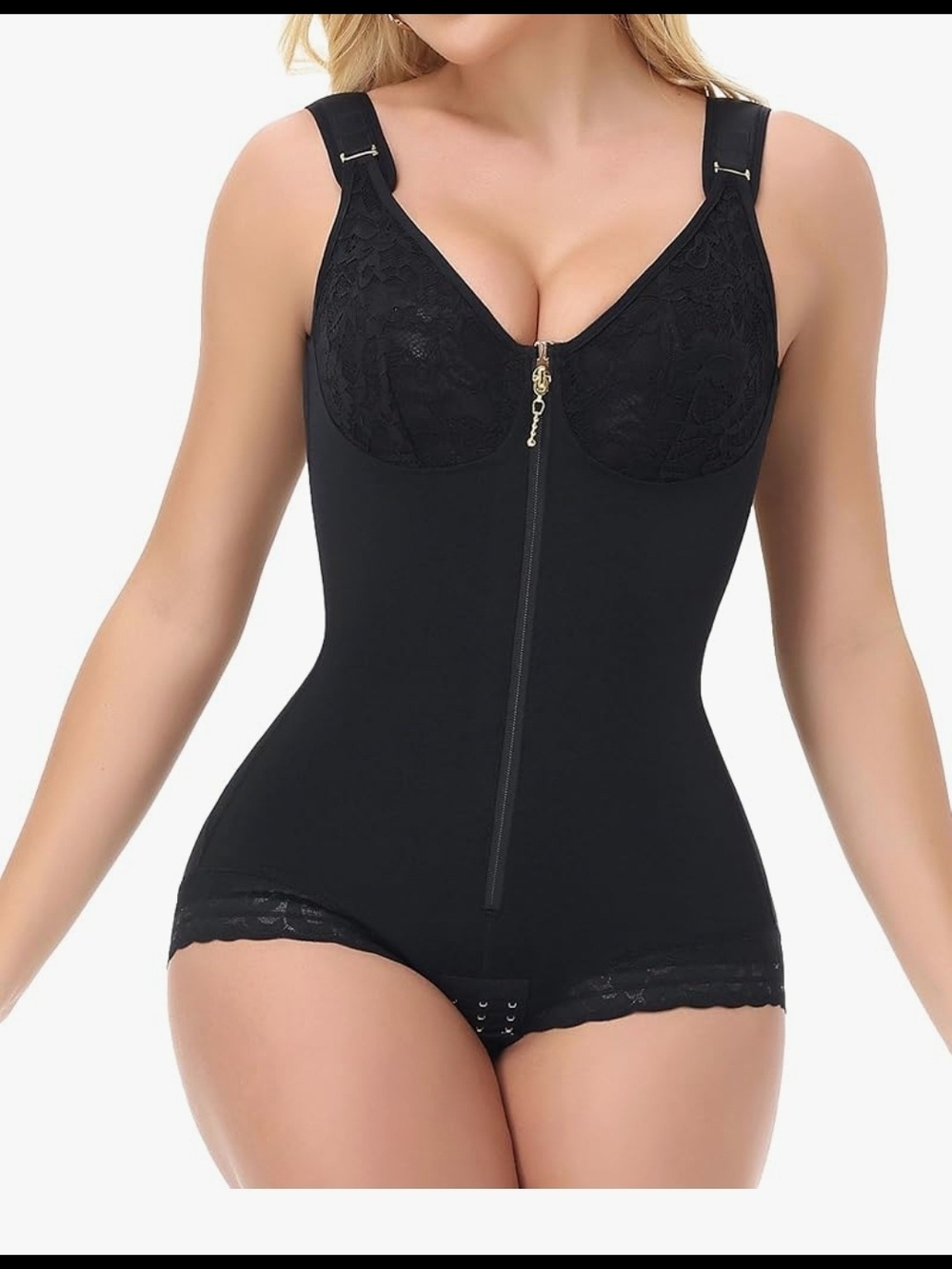 Tummy Control Faja Shapewear with Built in Bra |Black| Size XXL | NEW WITH TAGS|
